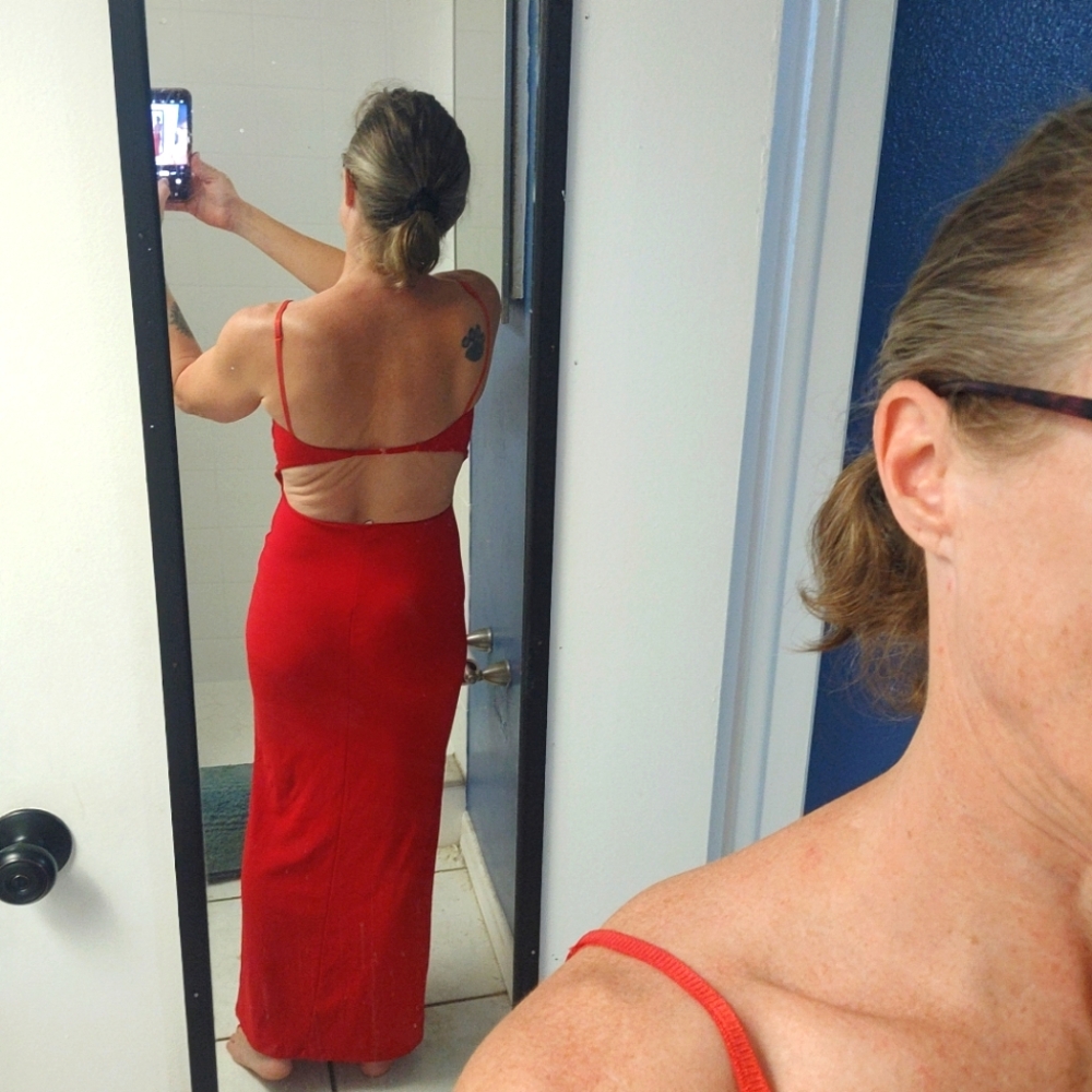 Vintage red dress